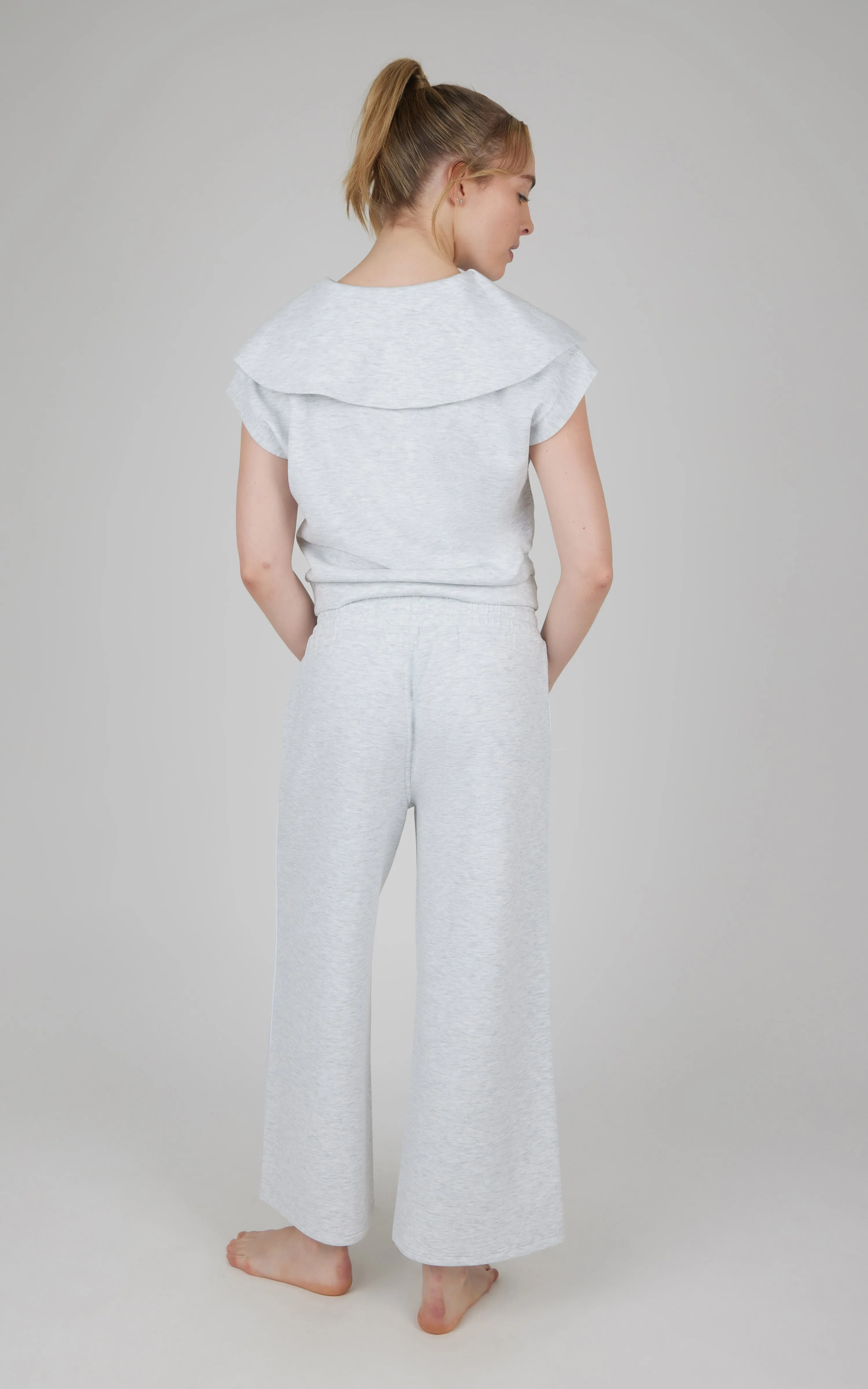 2 PC Half Zip and Pant w/ Contrast Piping