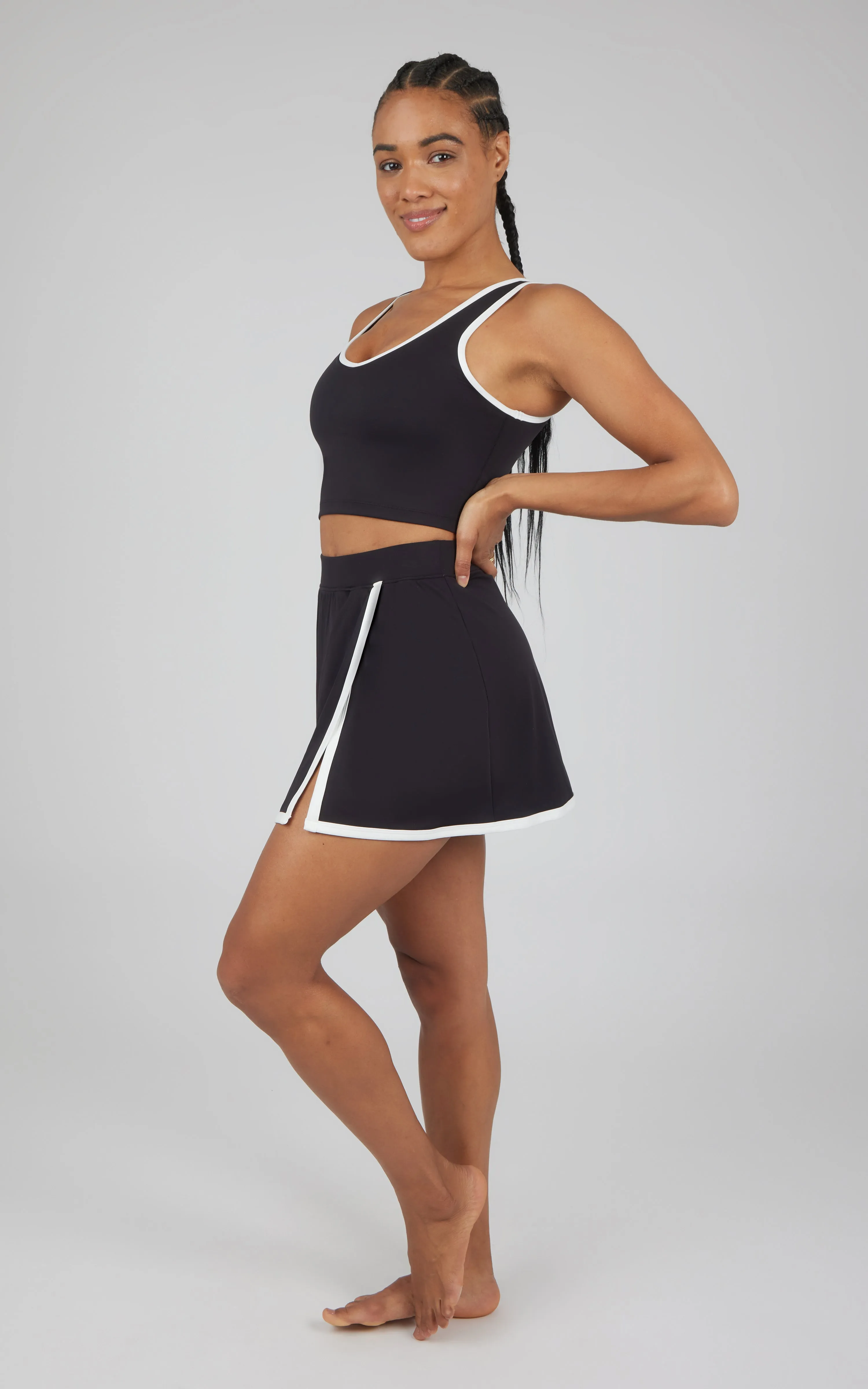 2 PC Lux Tank and Skort Set