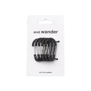 and Wander Mini Carabiner Set Black