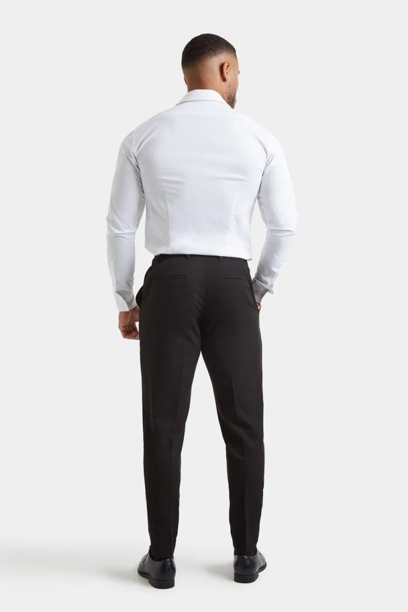 Athletic Fit Essential Pants in Black