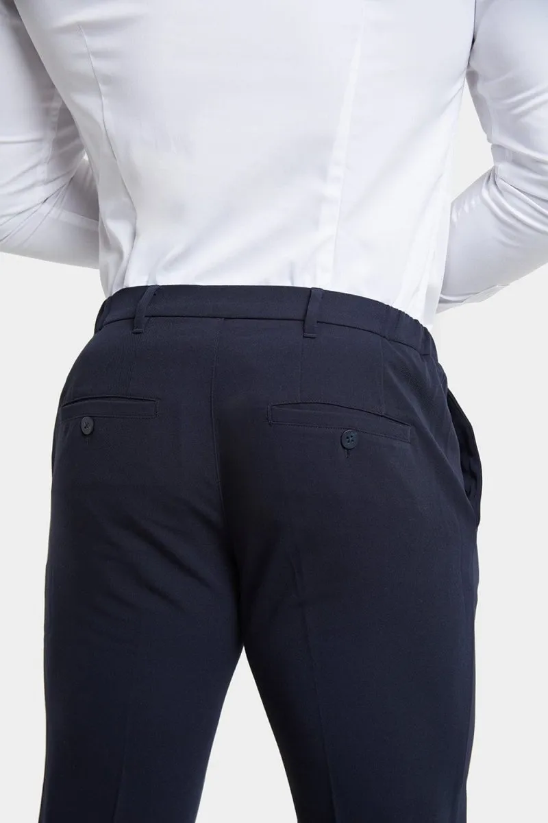 Athletic Fit Essential Pants in Navy