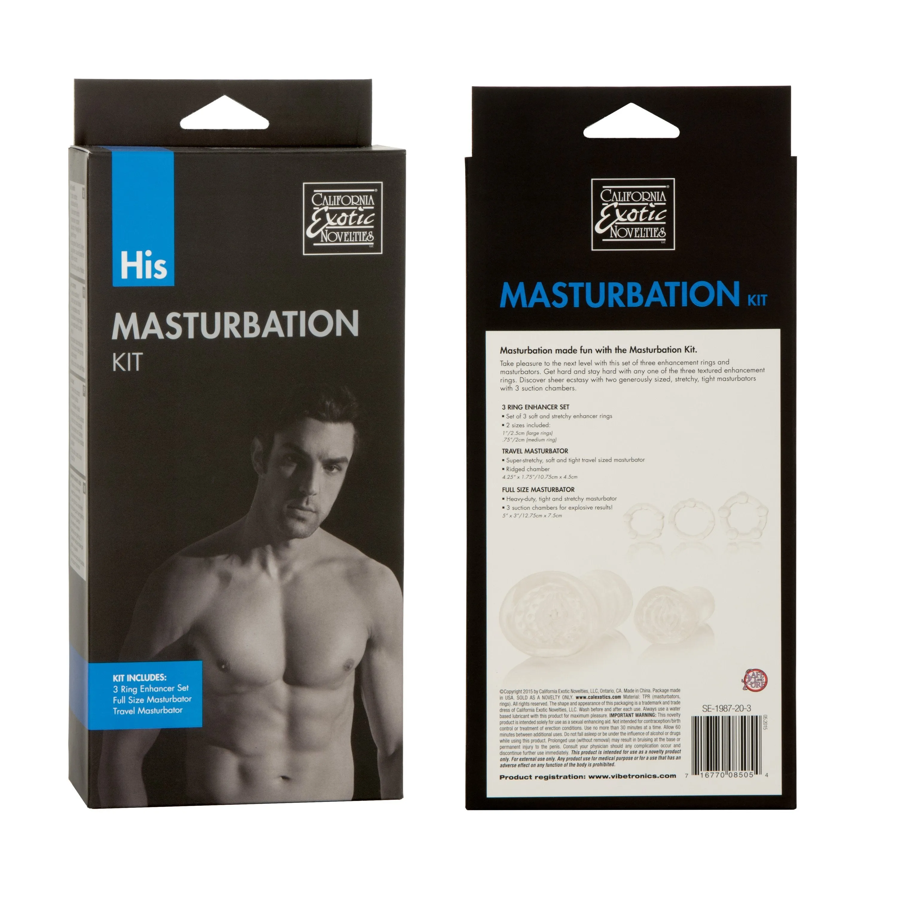 California Exotics - His Soft Stroker Masturbation Starter Kit (Clear)