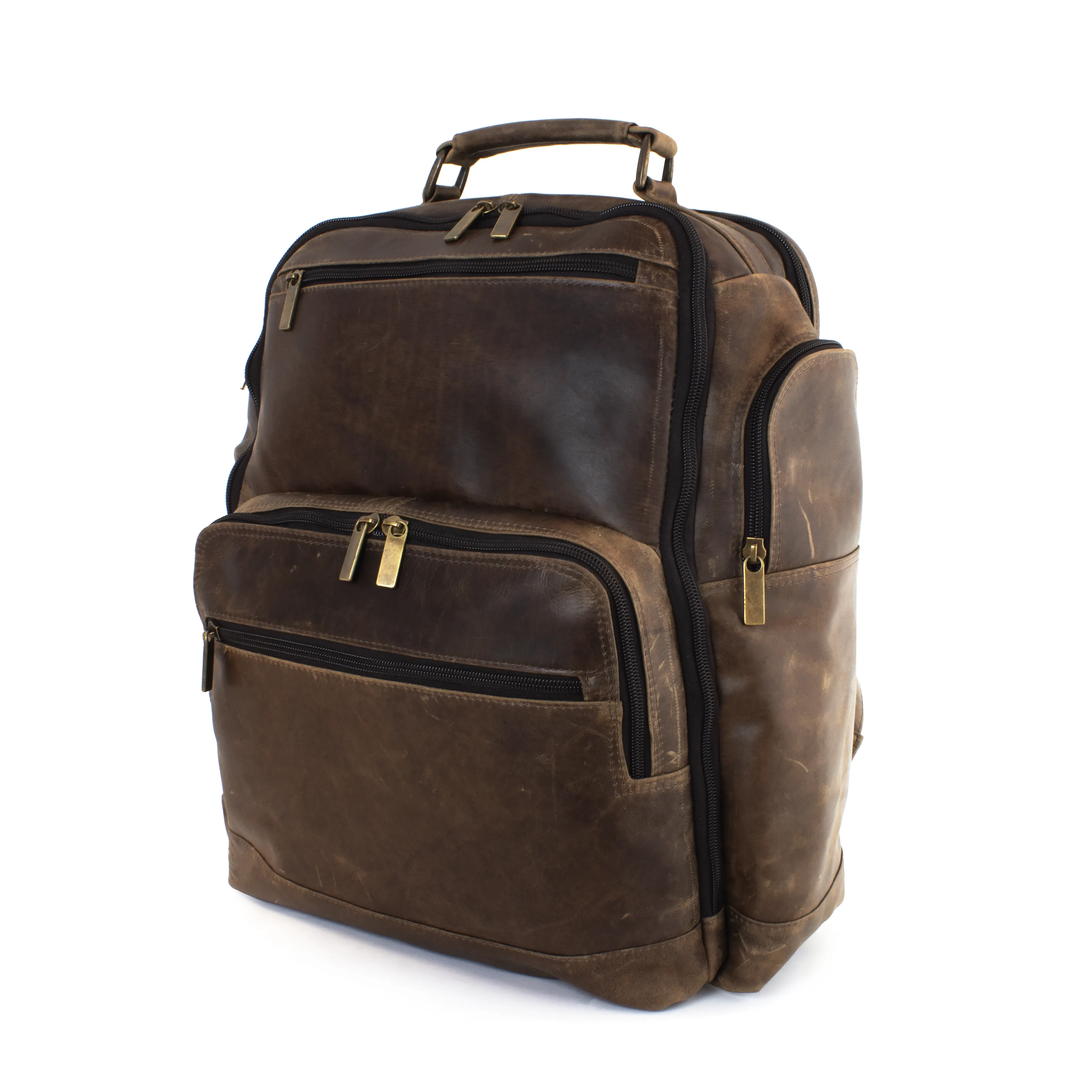 DayTrekr Bomber Jacket Distressed Leather Backpack