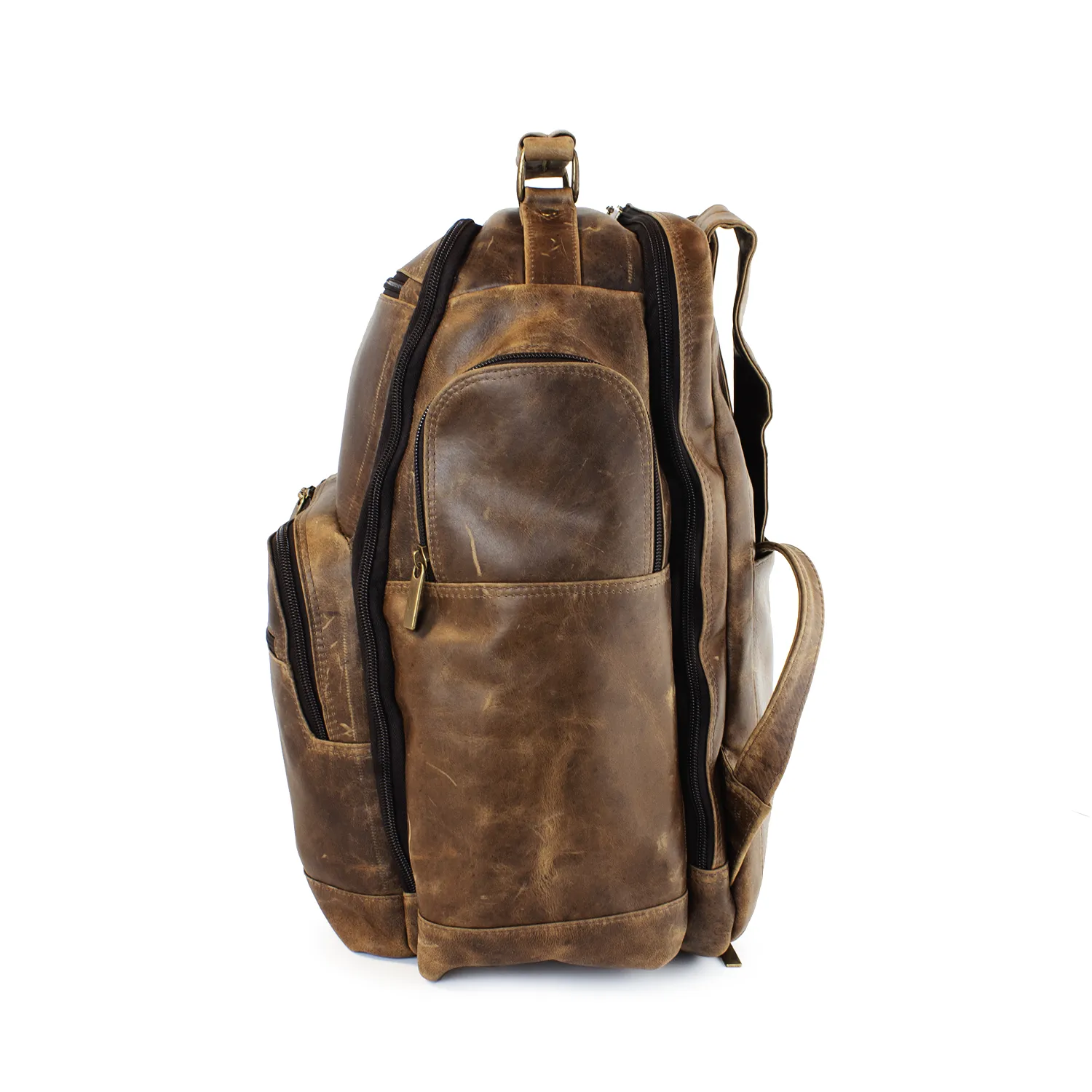 DayTrekr Bomber Jacket Distressed Leather Backpack