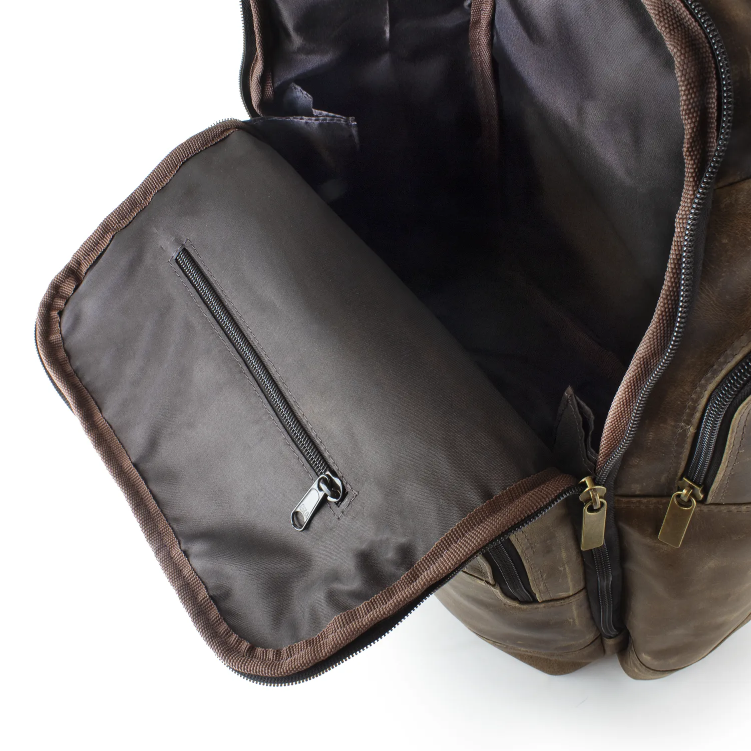 DayTrekr Bomber Jacket Distressed Leather Backpack