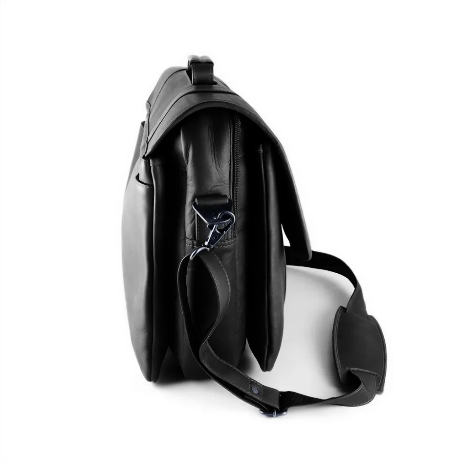 DayTrekr Flap Leather Laptop Brief