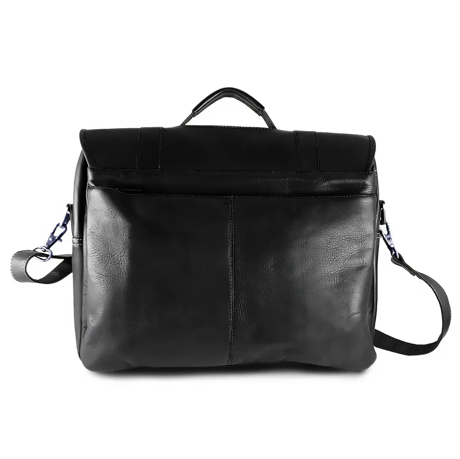 DayTrekr Flap Leather Laptop Brief