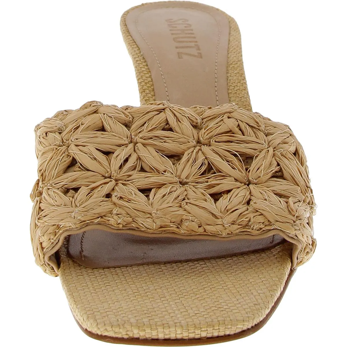 Delathia Womens Slip On Square Toe Mule Sandals