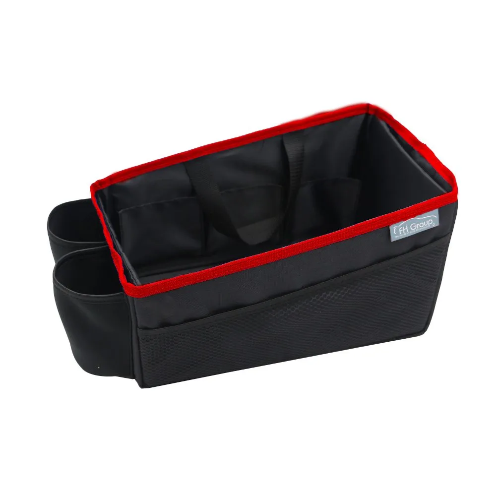 E-Z Travel Multi-Use Tote Car Organizer with Cup Holders Red