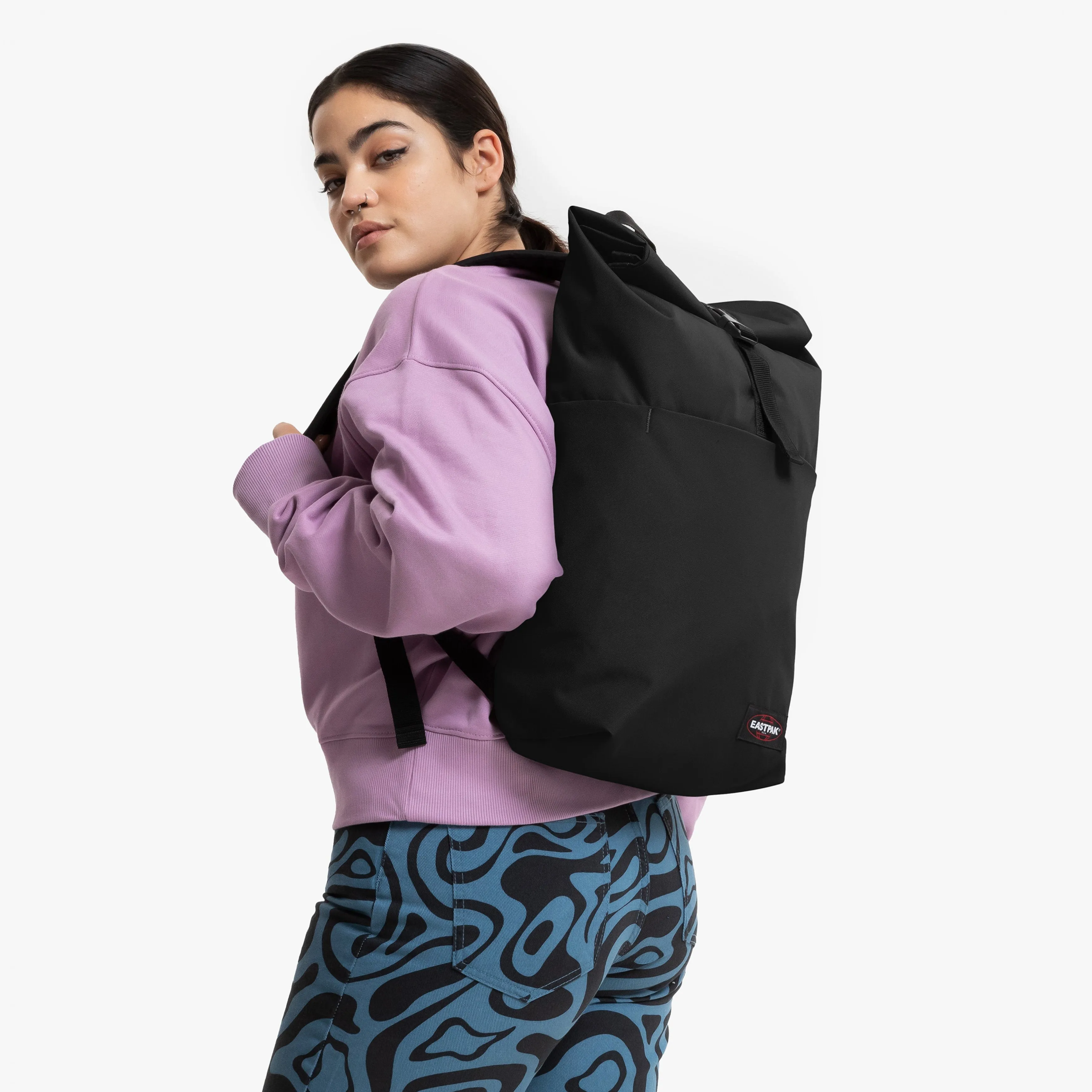 Eastpak Up Roll Backpack - Black