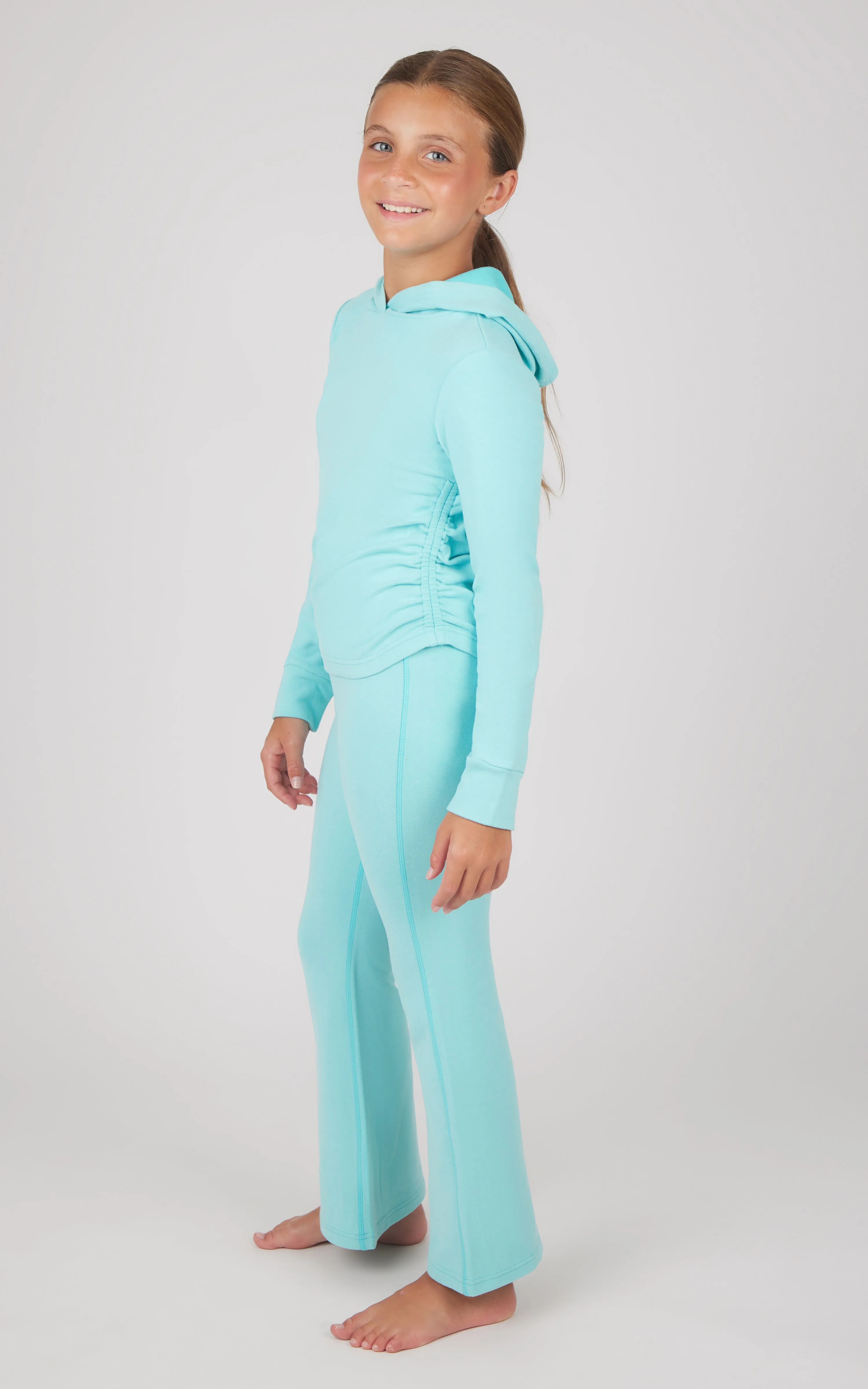 Girls 2 PC Hoodie and Flared Leg Pant