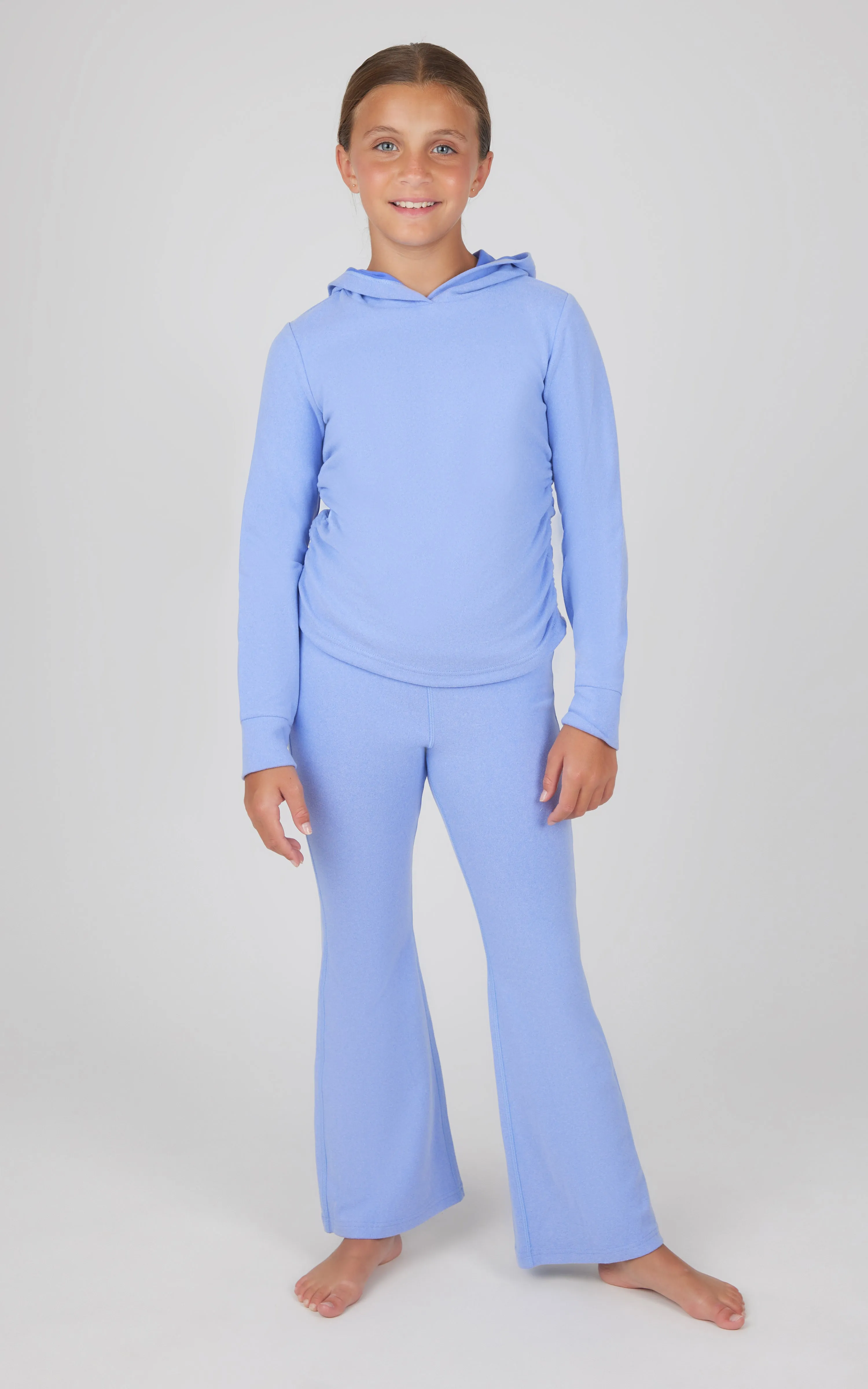Girls 2 PC Hoodie and Flared Leg Pant