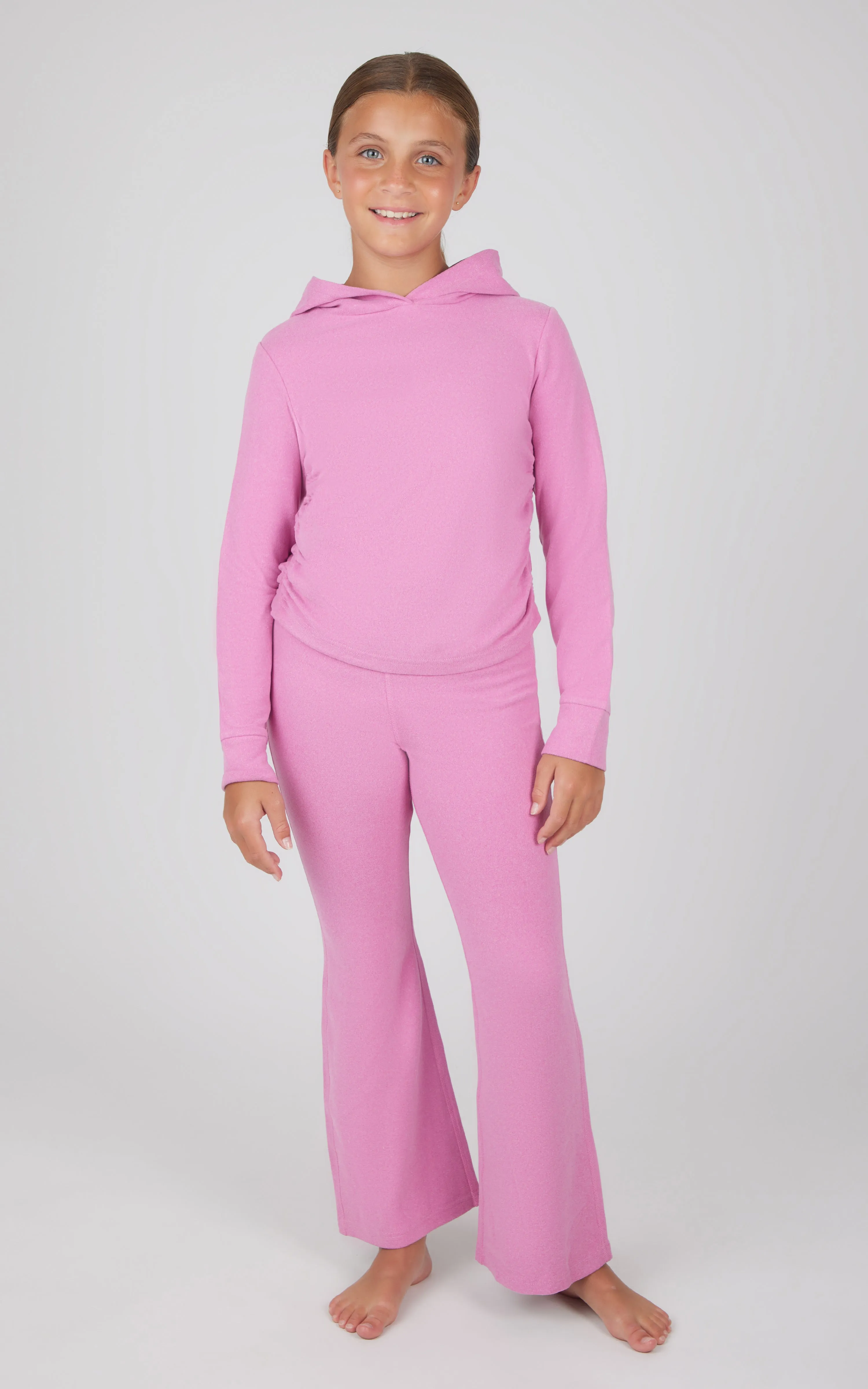 Girls 2 PC Hoodie and Flared Leg Pant