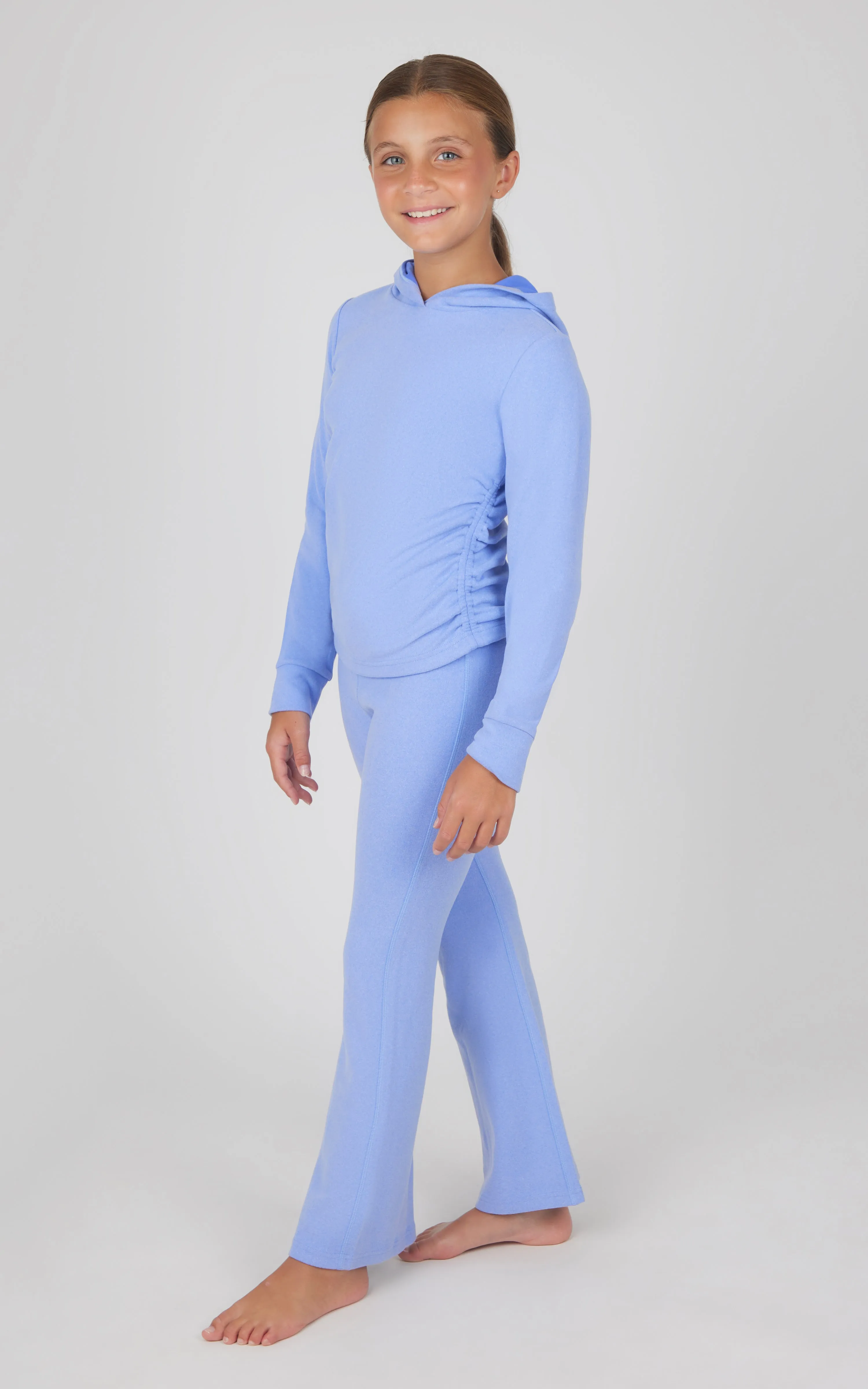 Girls 2 PC Hoodie and Flared Leg Pant