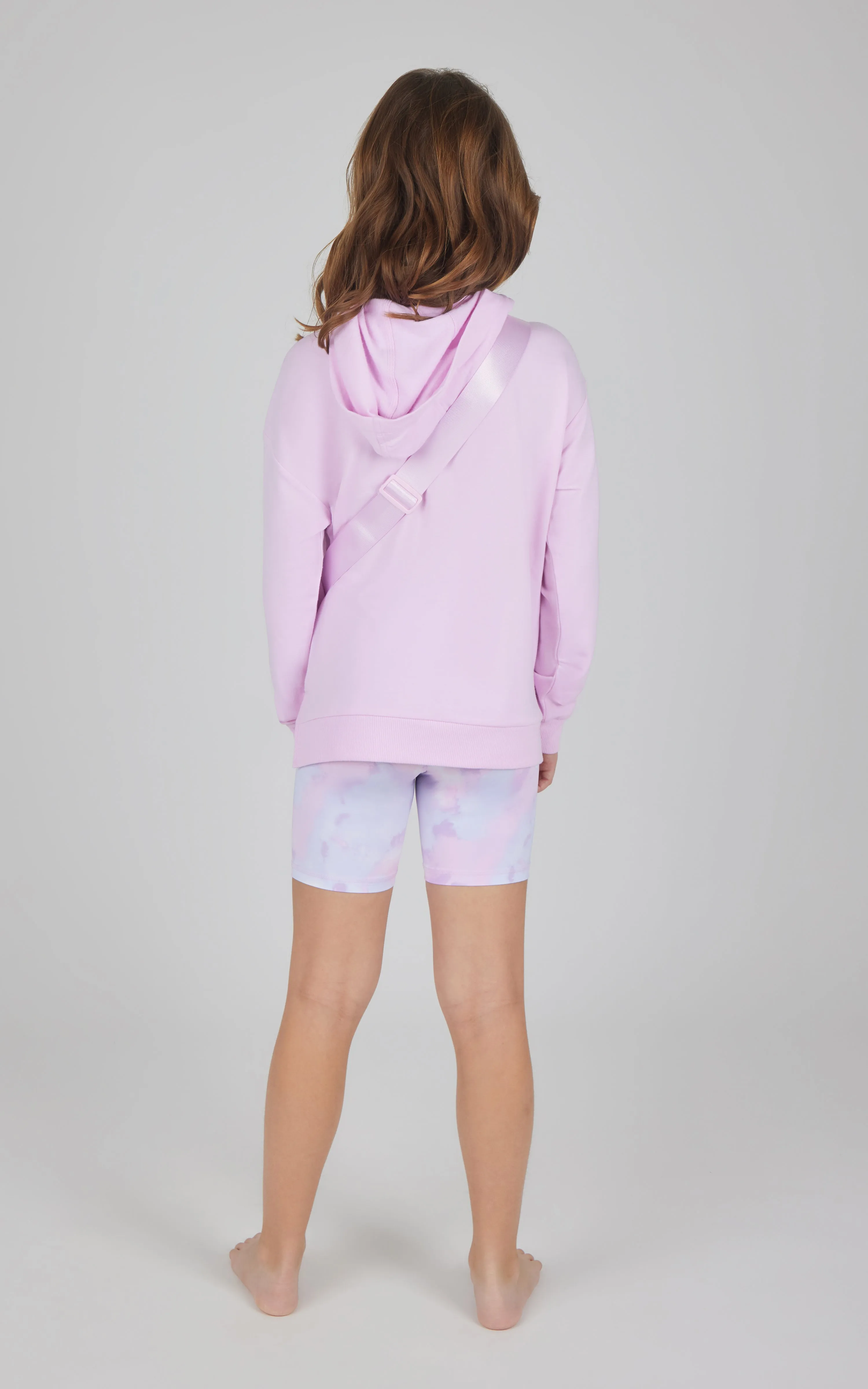 Girls 3 PC Hoodie   Bike Short   Fanny Bag