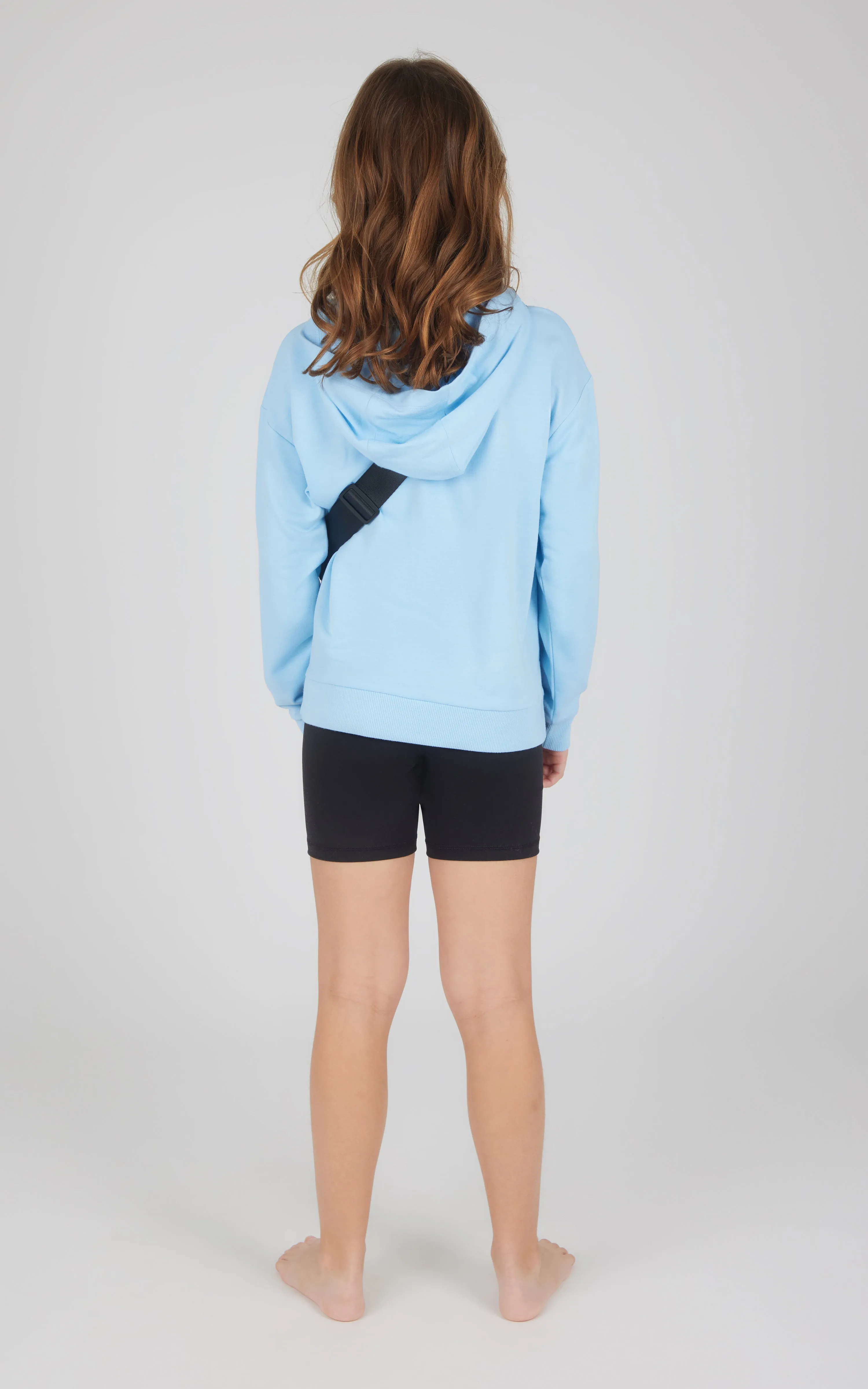 Girls 3 PC Hoodie   Bike Short   Fanny Bag