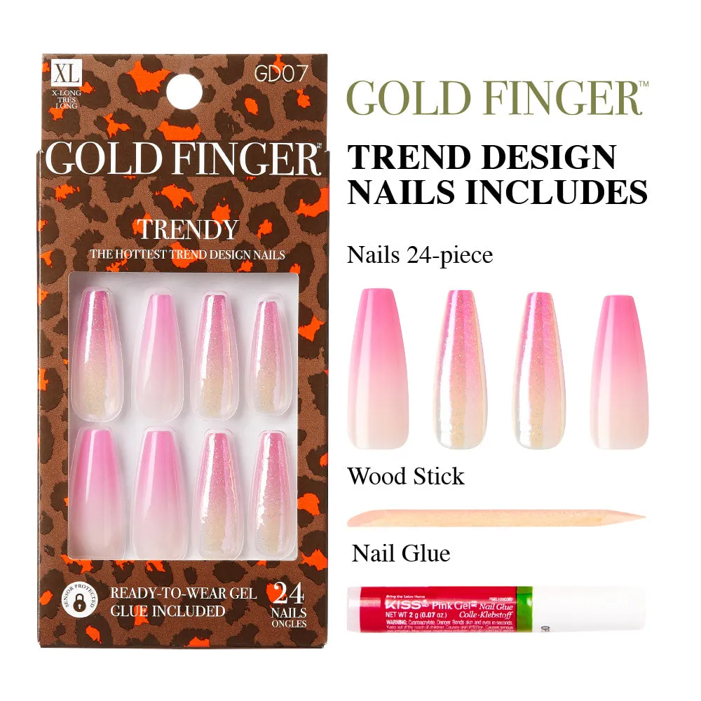 Gold Finger Trendy Nails - Make a Wish [GD07]
