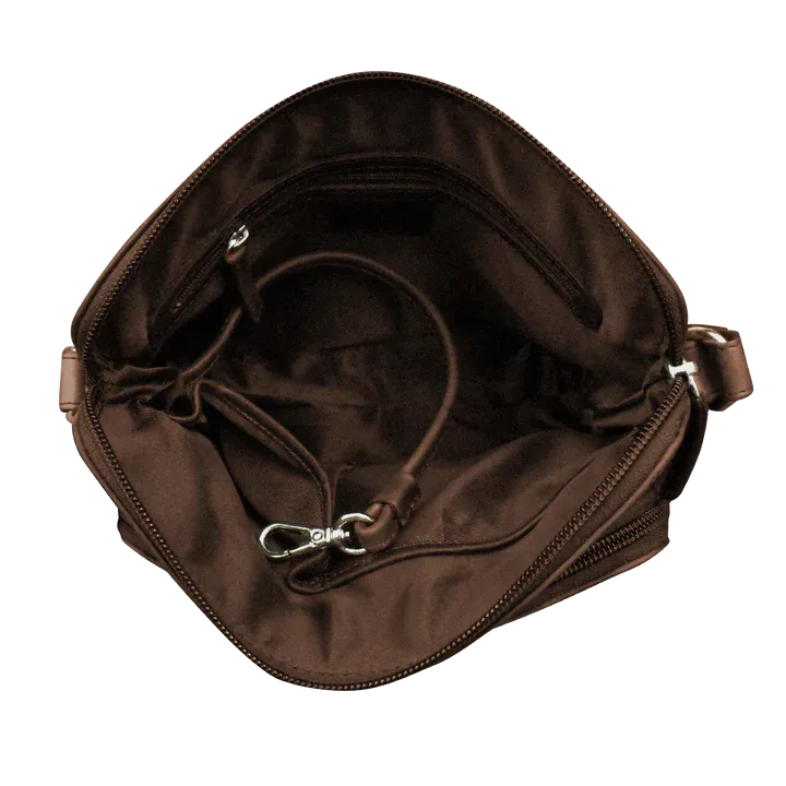 ili New York - RFID blocking Leather Crossbody Organizer - 6333