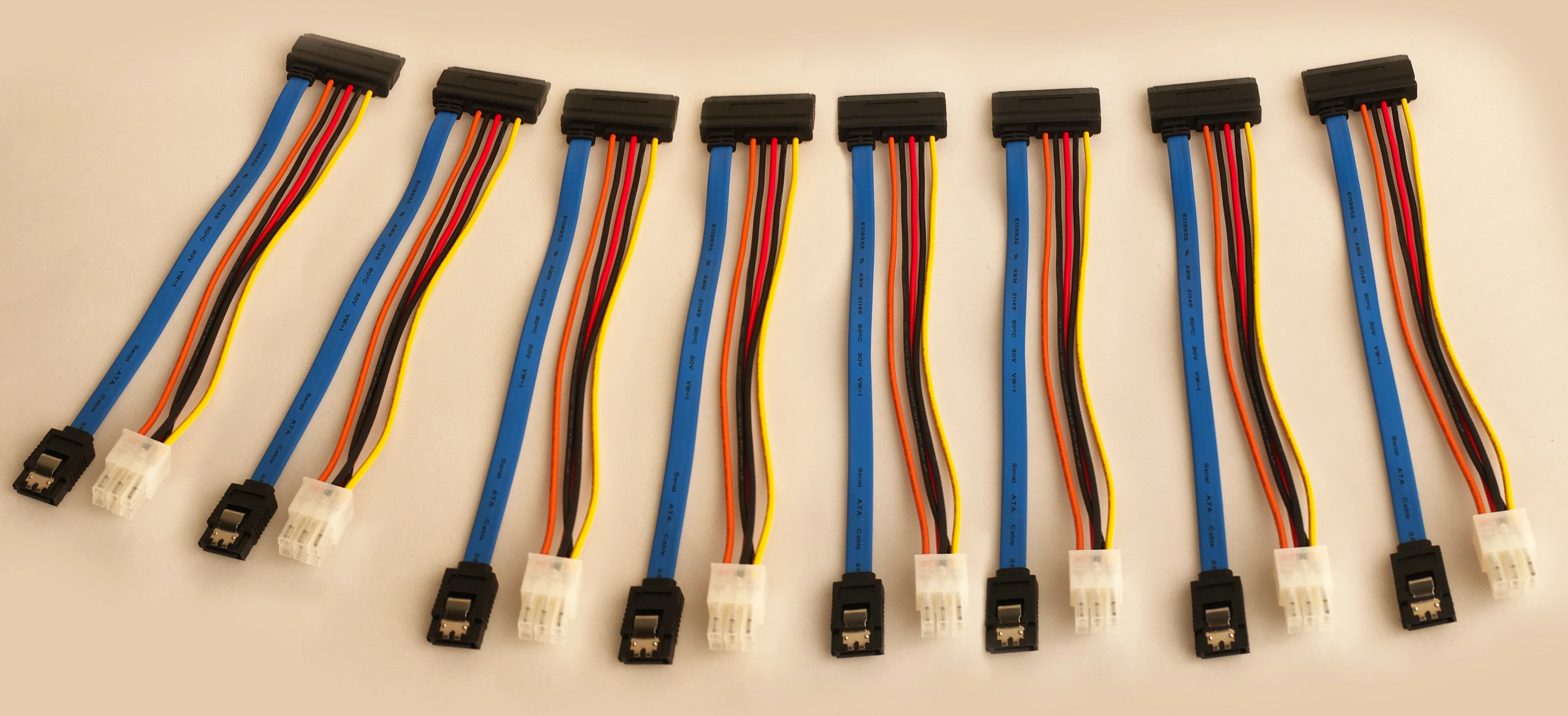 Kanguru SATA 2.5" and 3.5" Duplicator Cables For HDD PRO Duplicators - Pack of 8