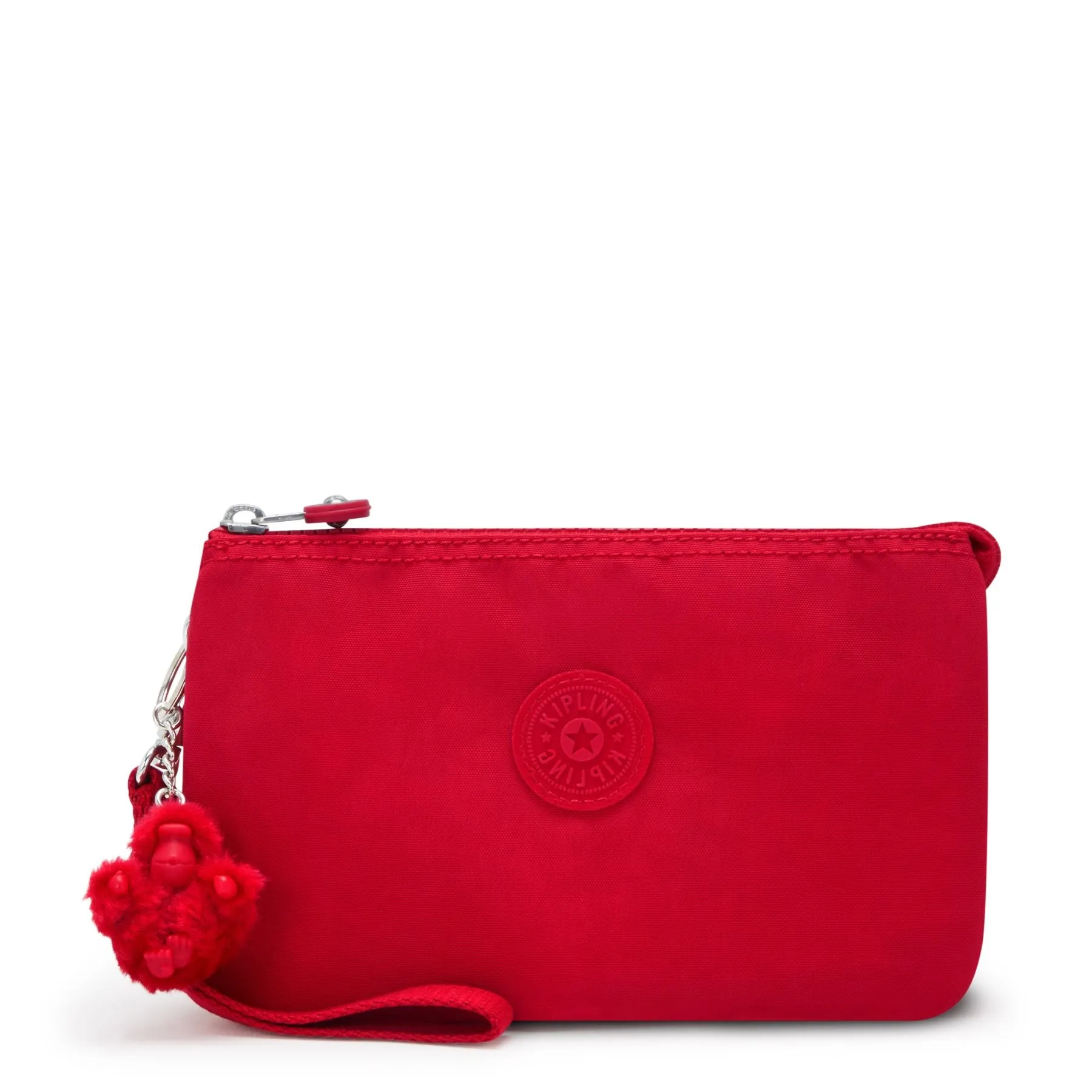 Kipling Creativity XL Extra Large Nylon Wristlet Cherry Tonal