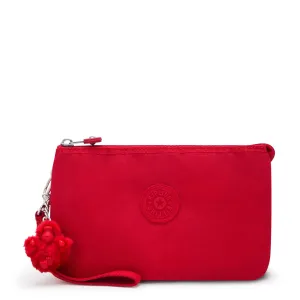 Kipling Creativity XL Extra Large Nylon Wristlet Cherry Tonal