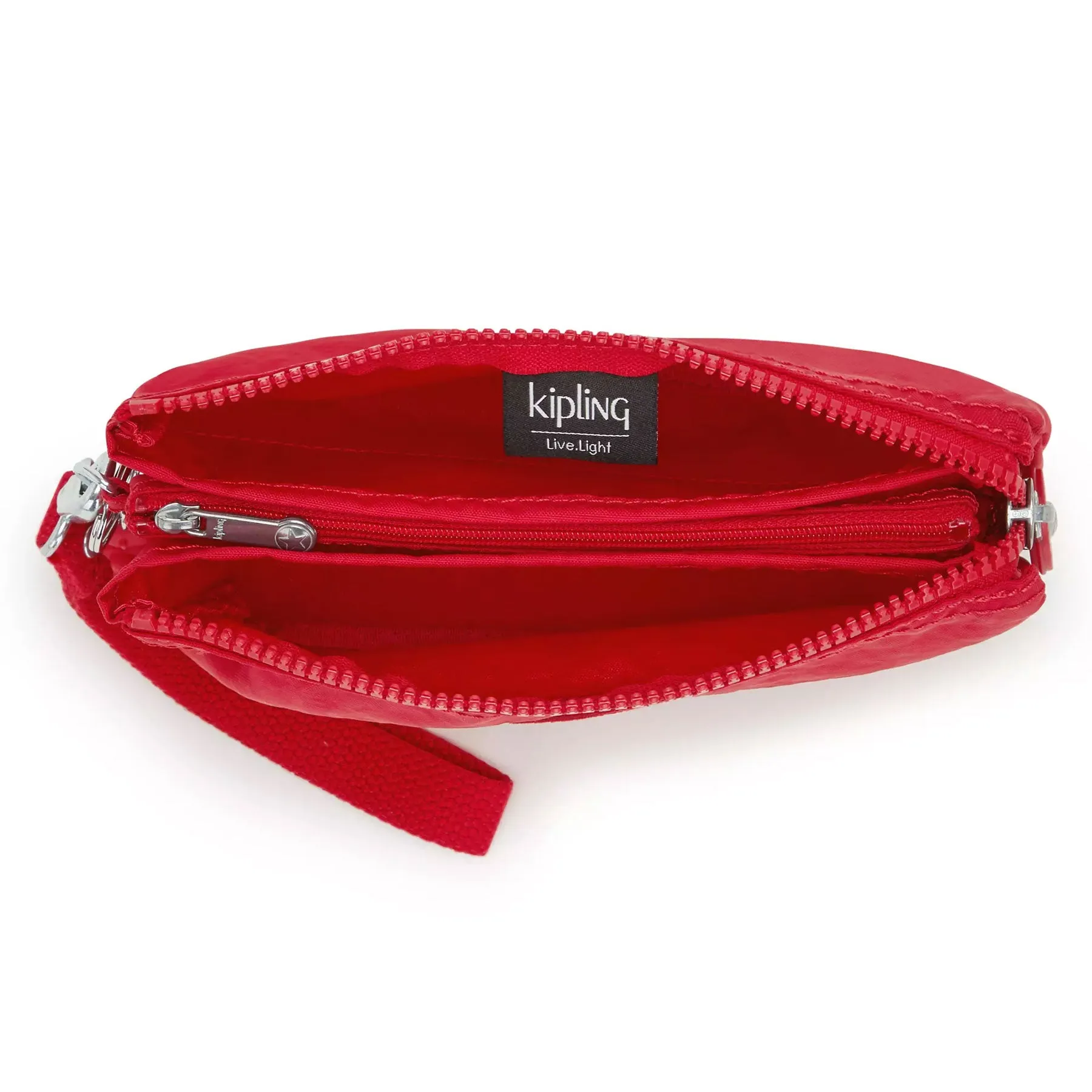 Kipling Creativity XL Extra Large Nylon Wristlet Red Rouge