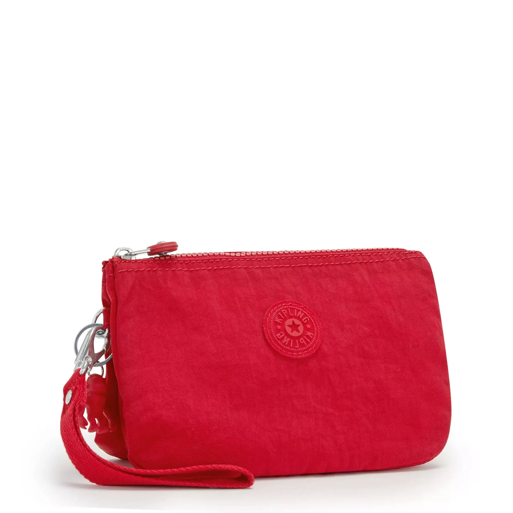 Kipling Creativity XL Extra Large Nylon Wristlet Red Rouge