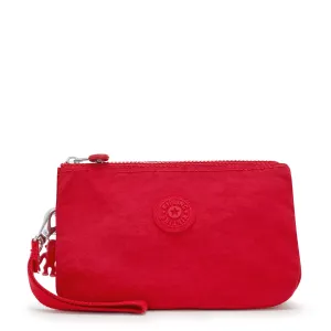 Kipling Creativity XL Extra Large Nylon Wristlet Red Rouge
