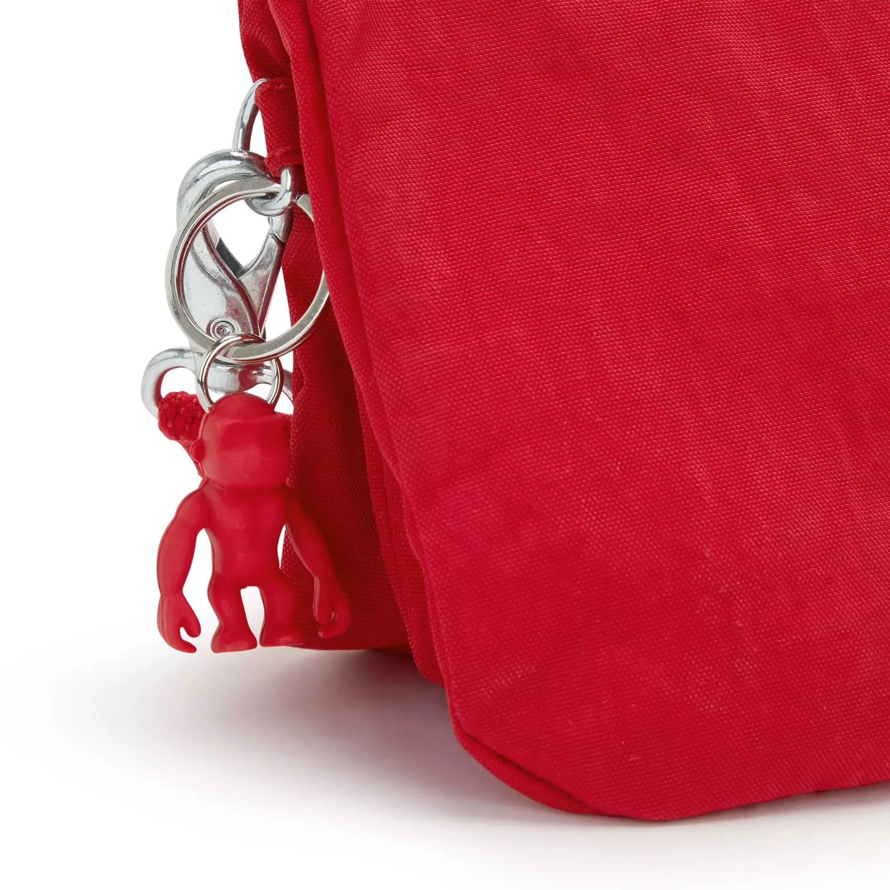 Kipling Creativity XL Extra Large Nylon Wristlet Red Rouge