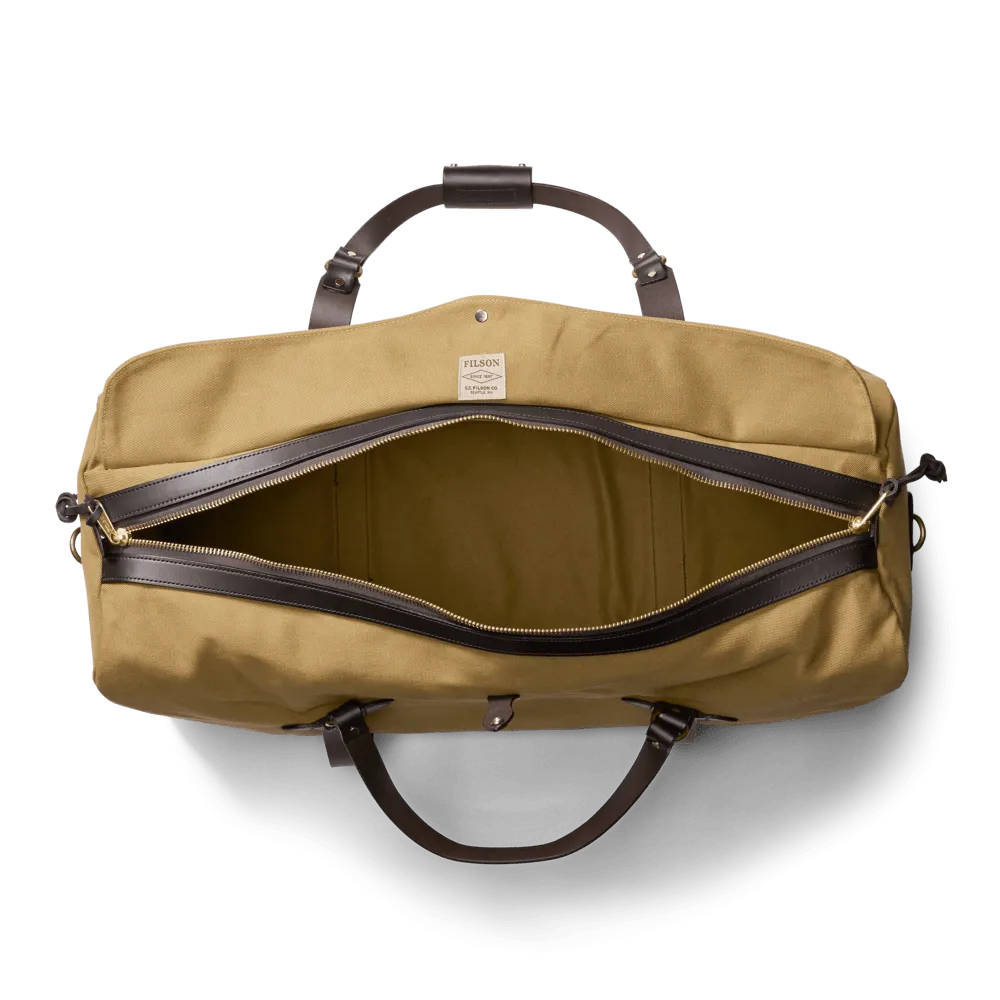 Large Rugged Twill Duffel Bag- Tan