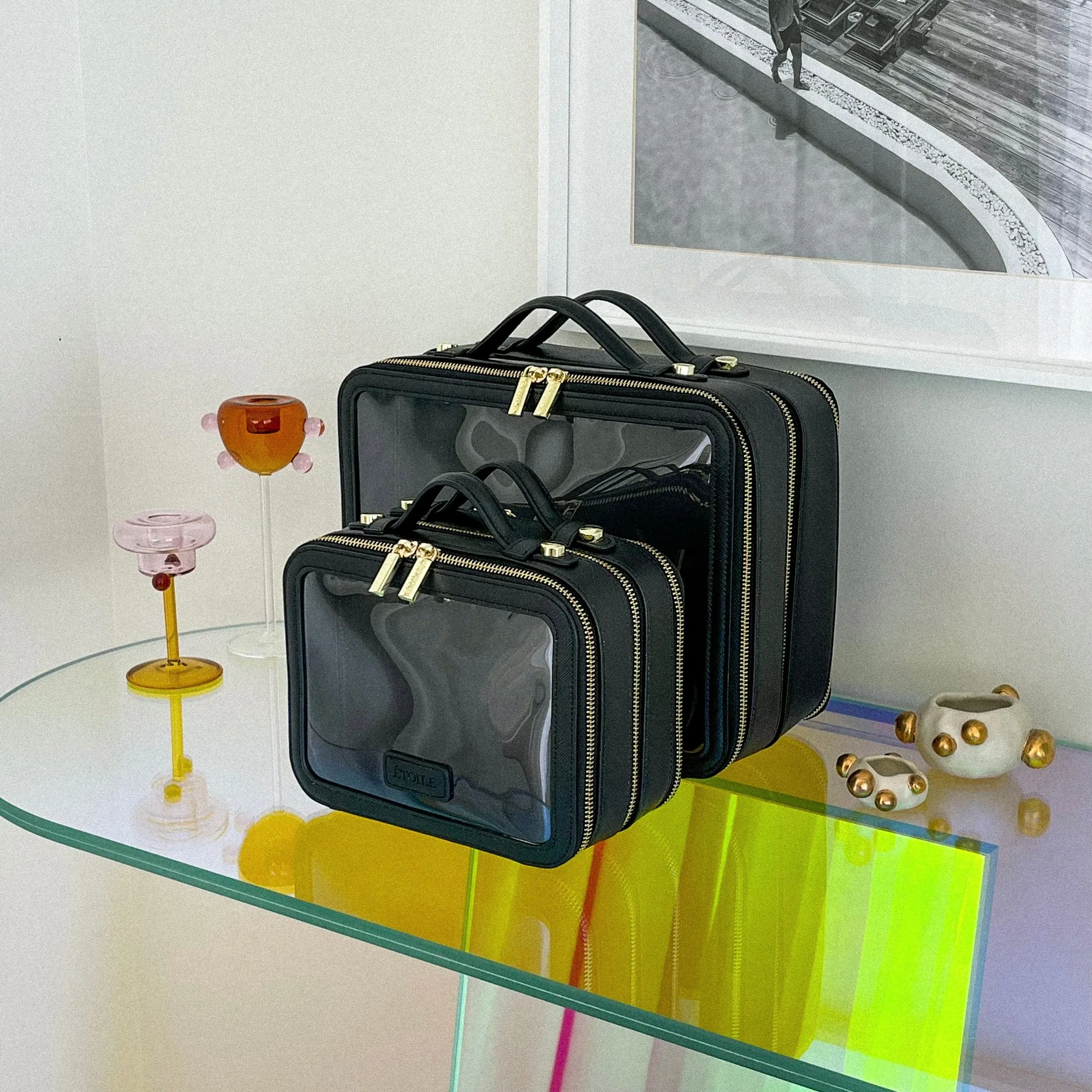 Large Twin Cosmetic Case