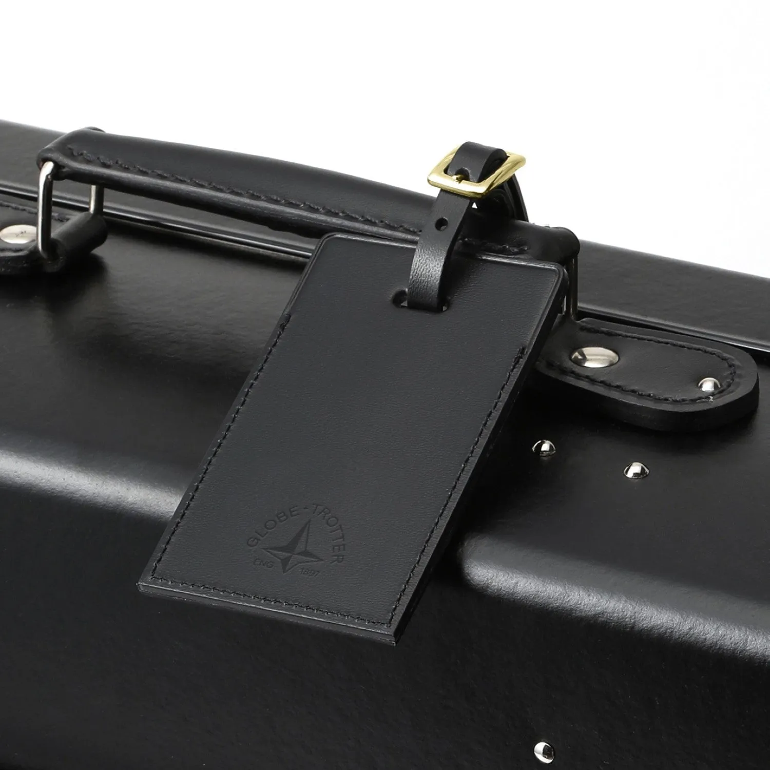 Luggage Tag | Black/Brass