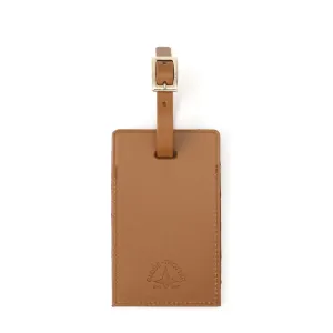 Luggage Tag | Caramel/Chrome