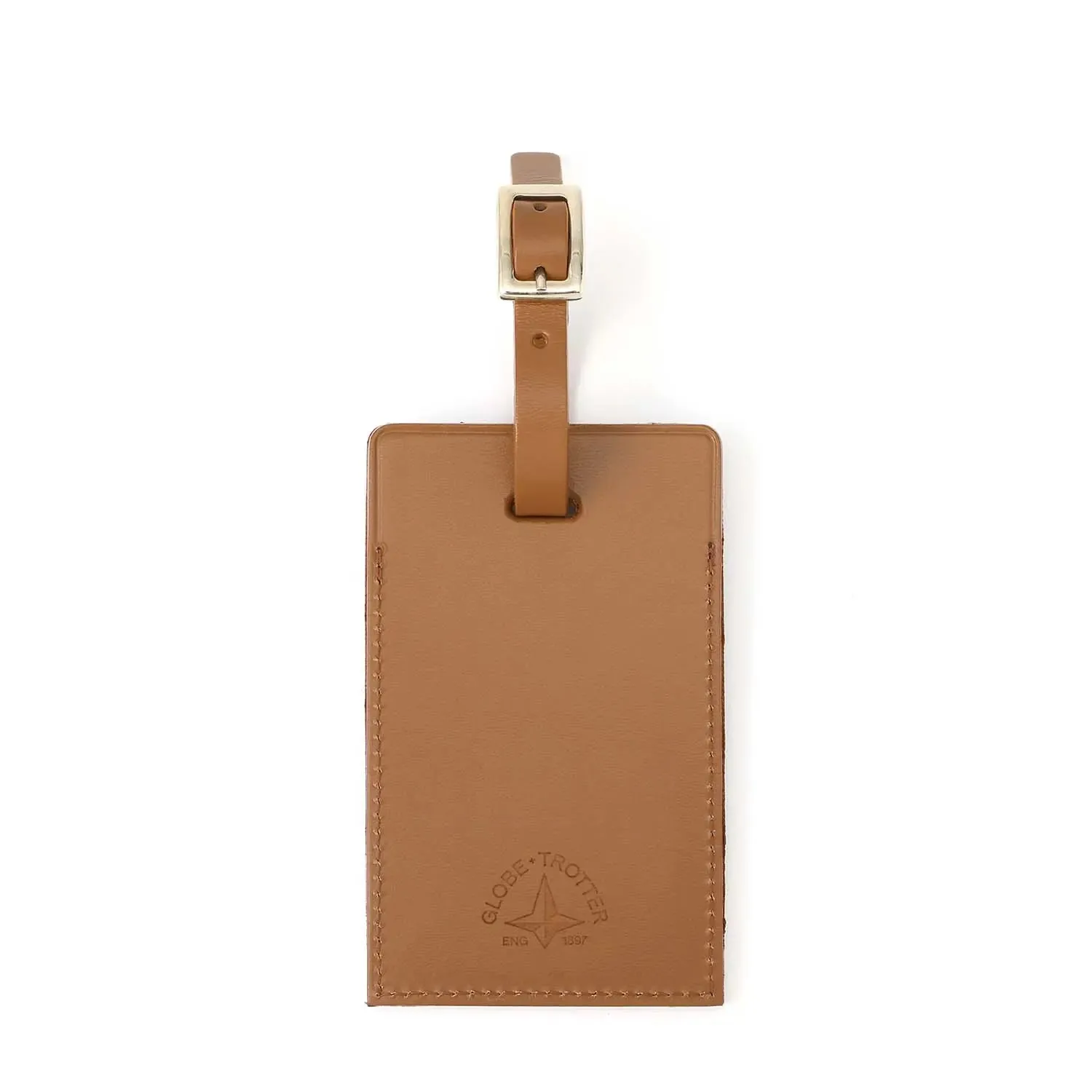 Luggage Tag | Caramel/Chrome