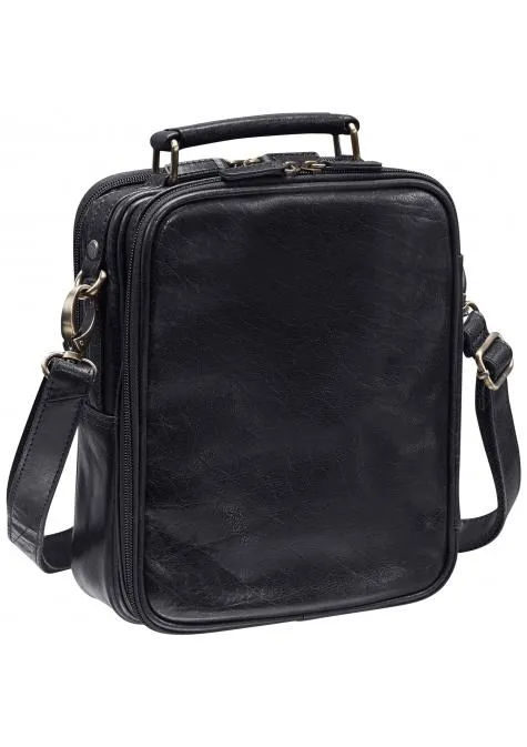 Mancini ARIZONA Large Unisex Bag with Zippered Rear Organizer