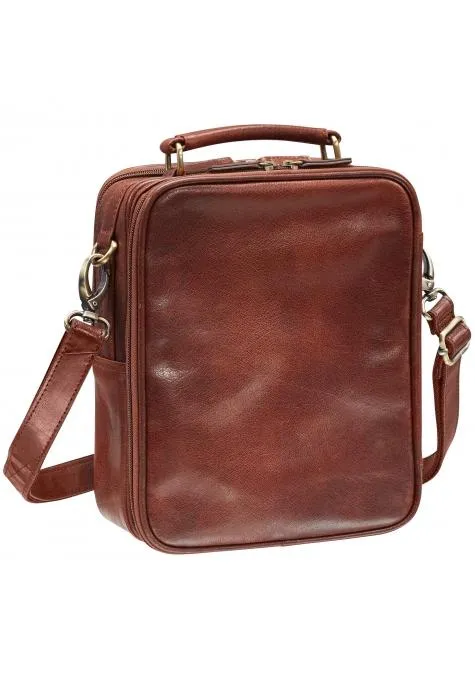 Mancini ARIZONA Large Unisex Bag with Zippered Rear Organizer