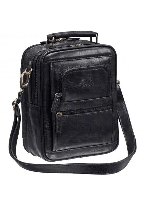 Mancini ARIZONA Large Unisex Bag with Zippered Rear Organizer