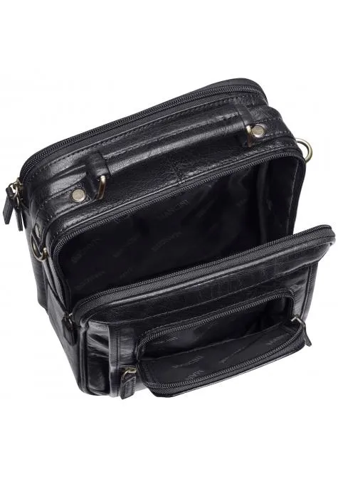 Mancini ARIZONA Large Unisex Bag with Zippered Rear Organizer