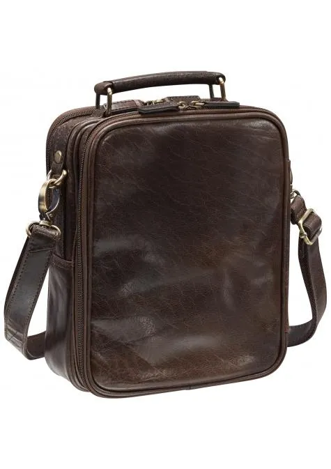 Mancini ARIZONA Large Unisex Bag with Zippered Rear Organizer