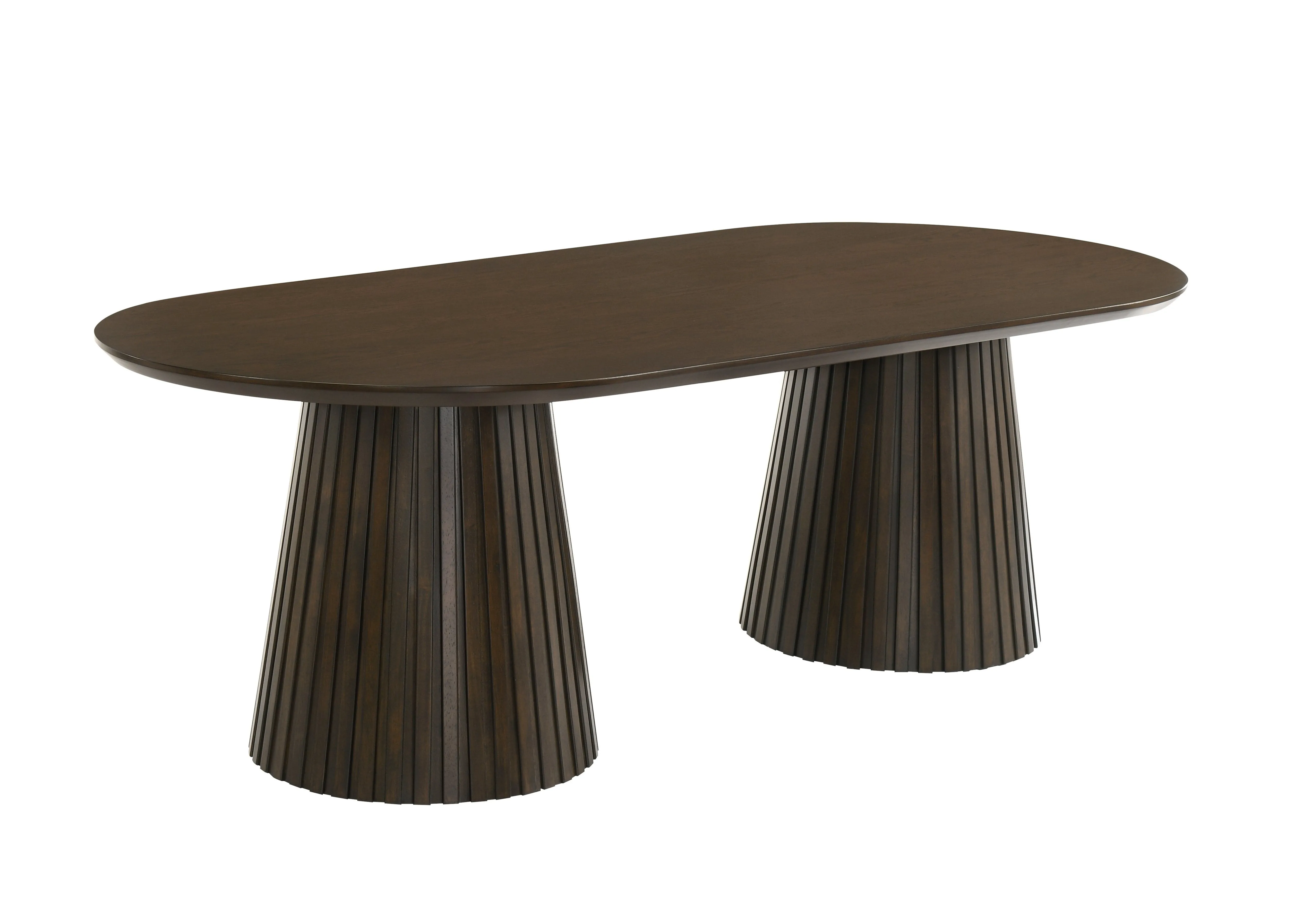 Mikael 7-Piece Oval Dining Set - Grey, Weathered Oak