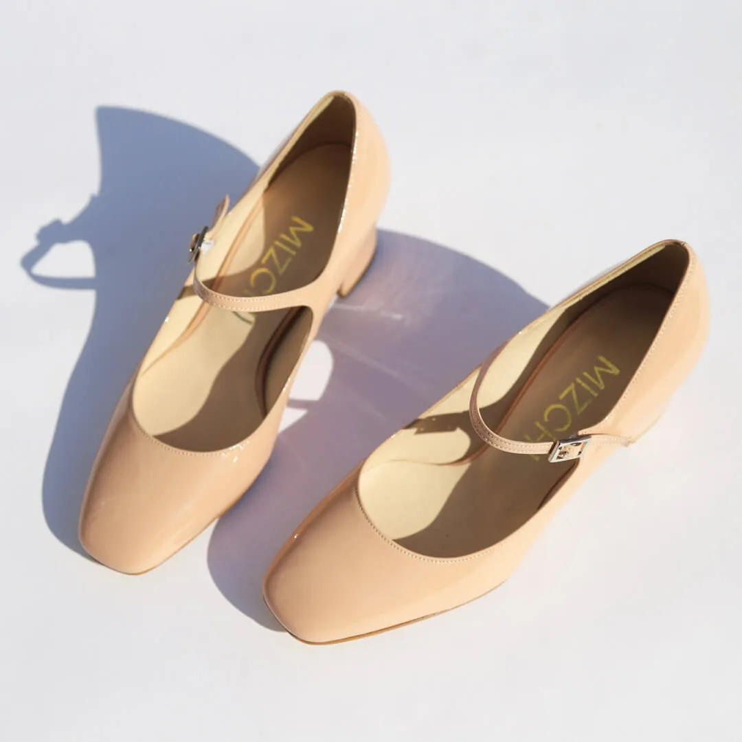 NANCY - patent mary jane pumps