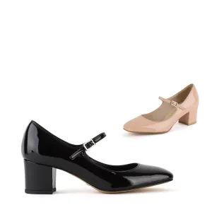 NANCY - patent mary jane pumps