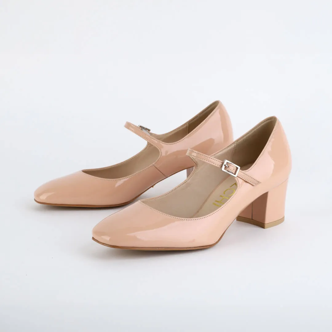 NANCY - patent mary jane pumps