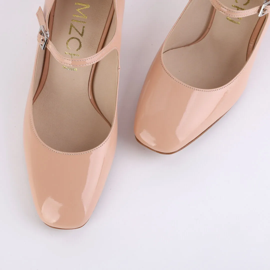 NANCY - patent mary jane pumps