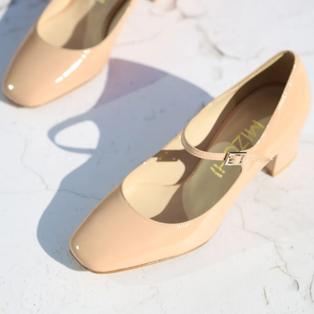 NANCY - patent mary jane pumps