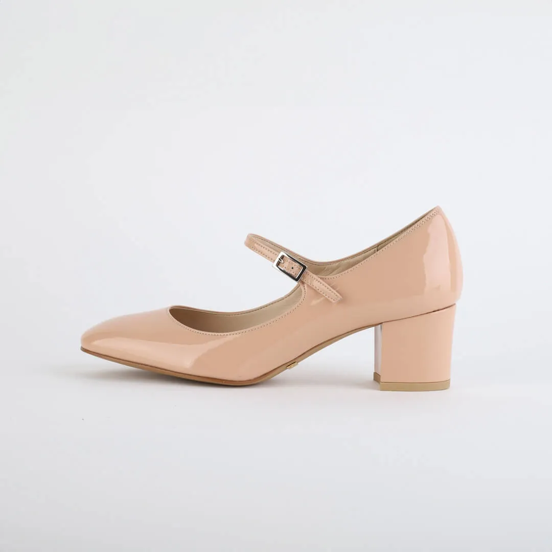 NANCY - patent mary jane pumps