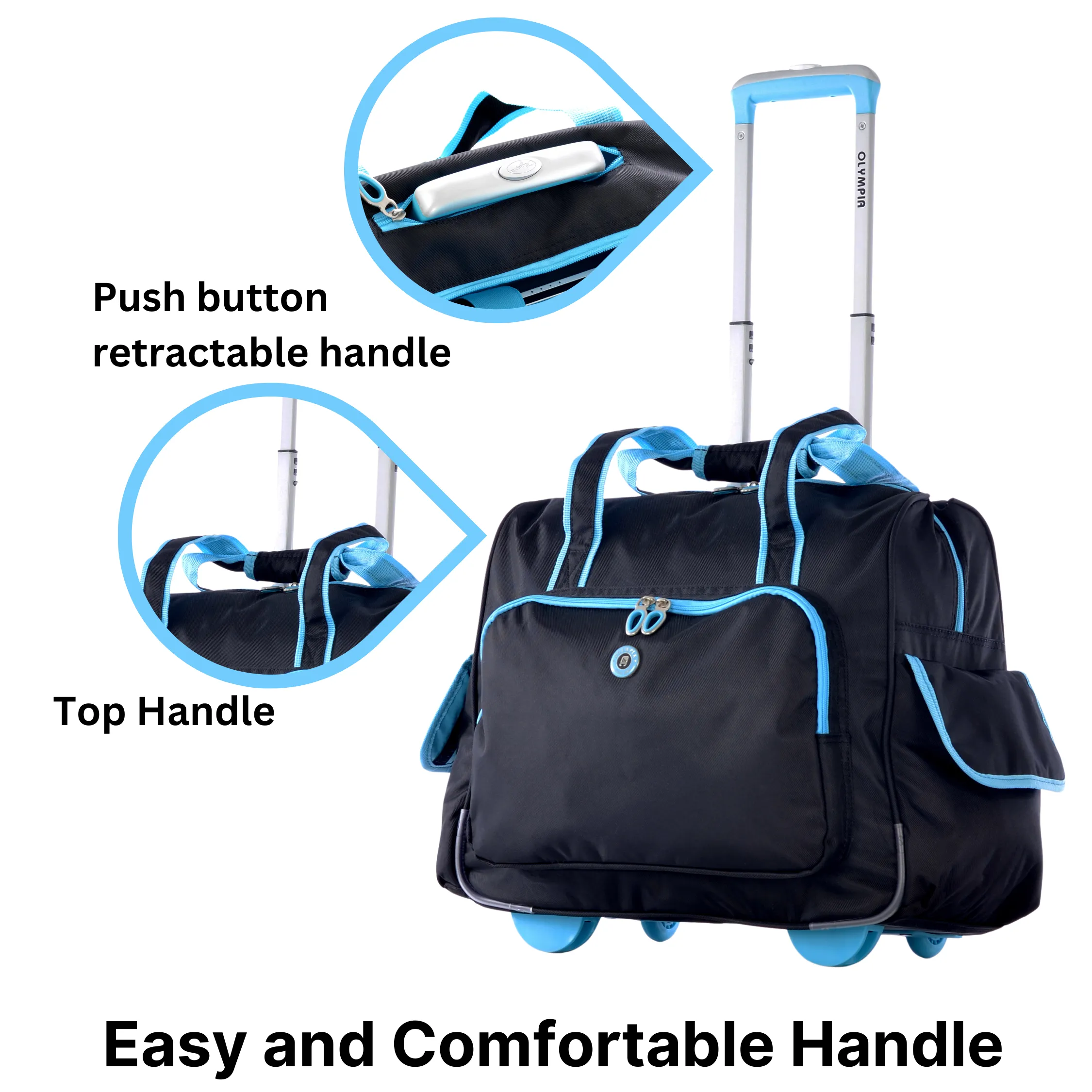 Olympia Rave Rolling Overnighter Tote