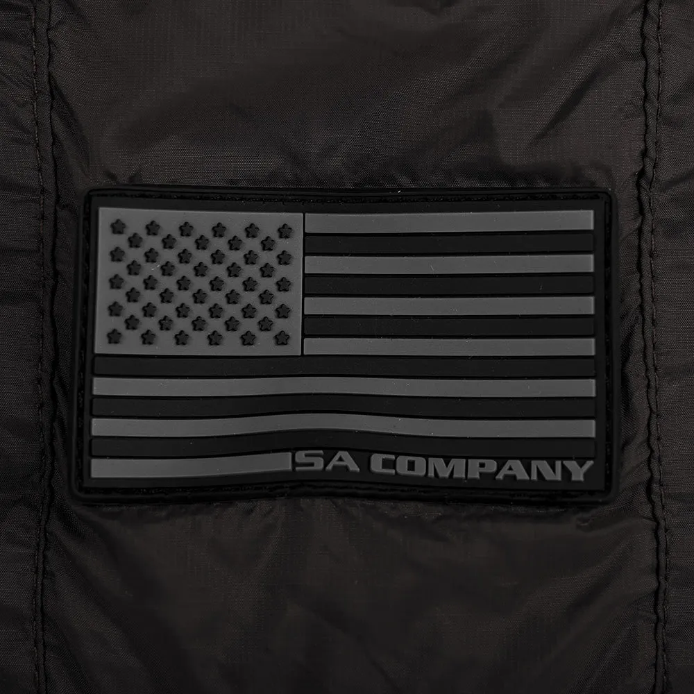 Packable Backpack | Blackout American Flag | Grey