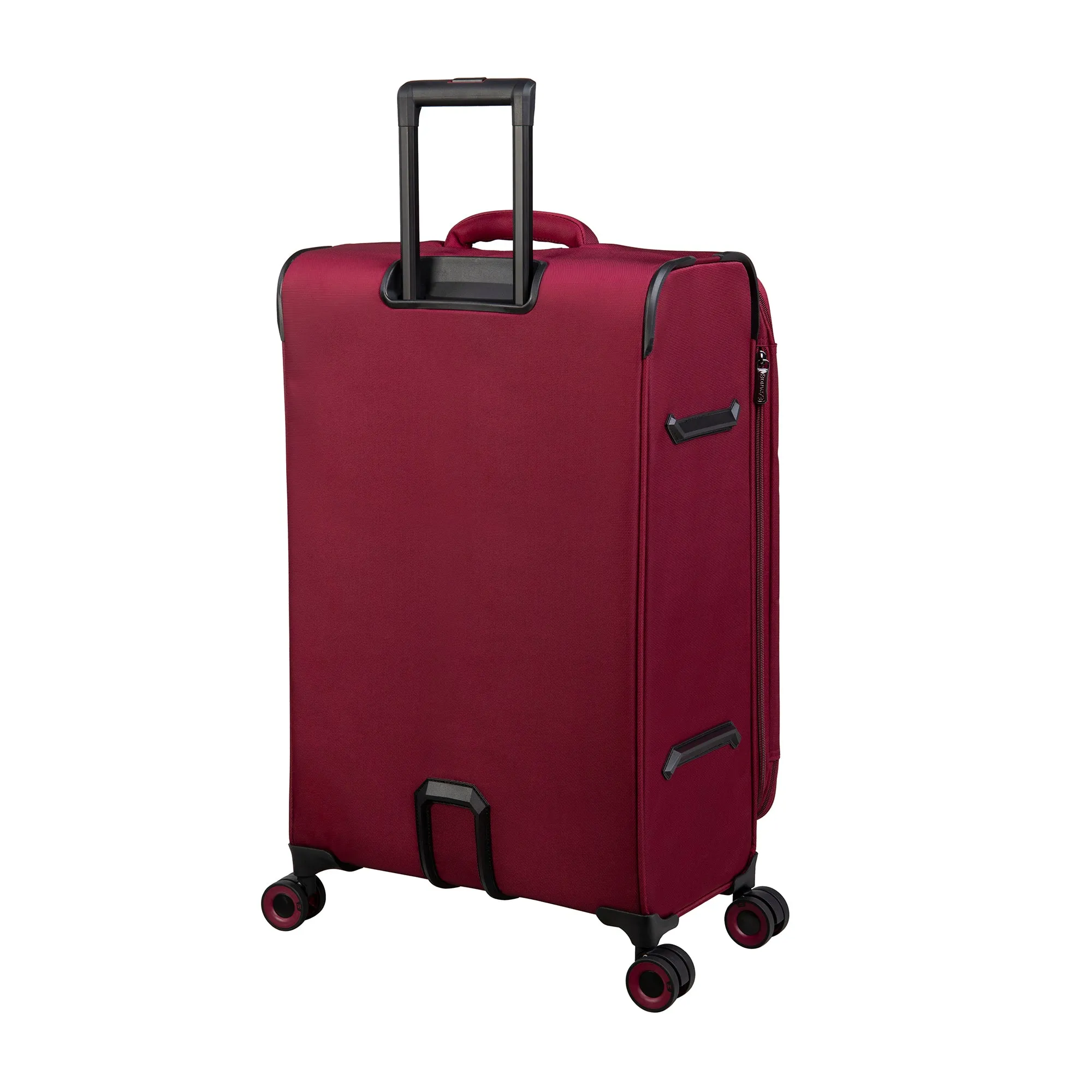 Precursor 3 Piece Softside 8 Wheel Expandable Spinner Set (Dark Red)