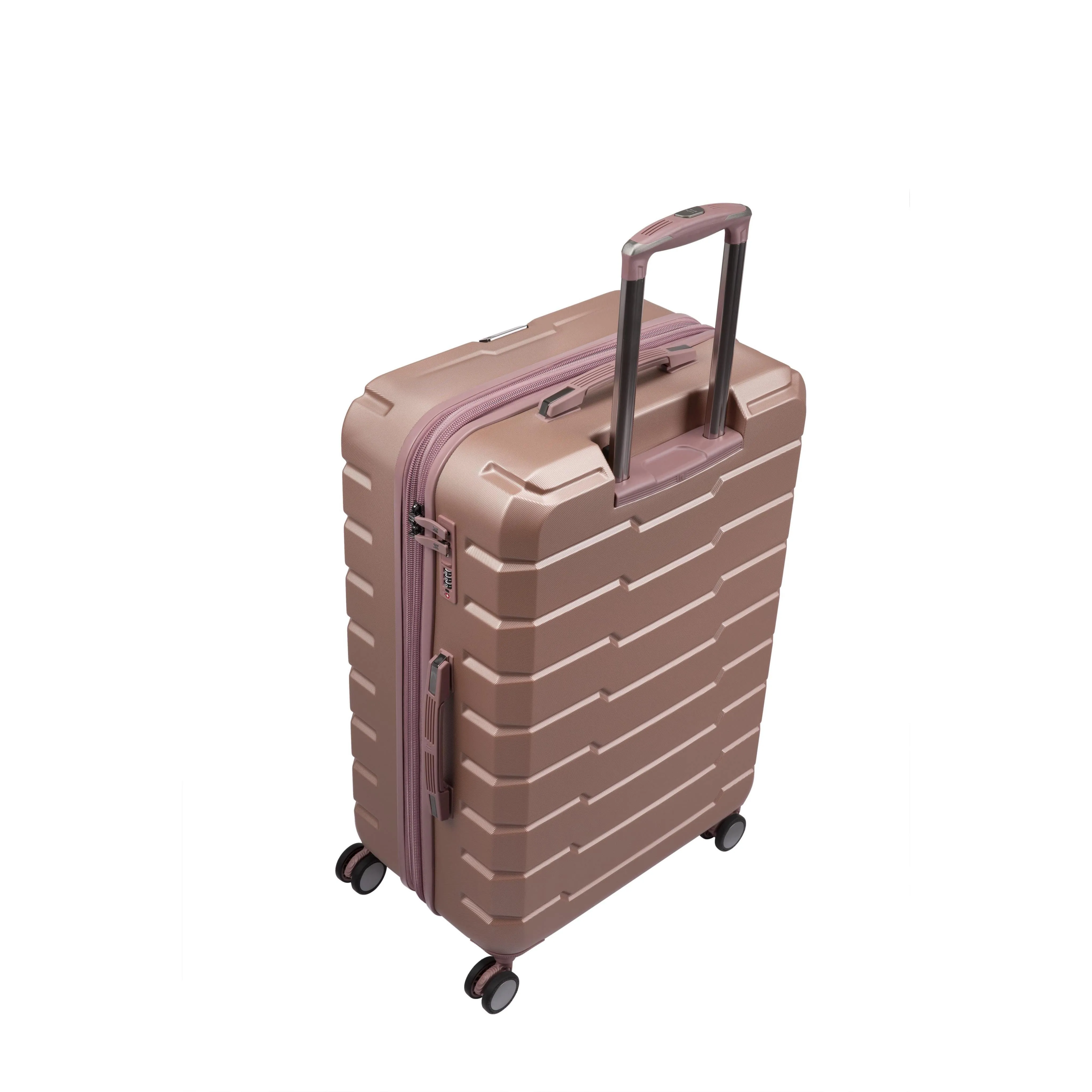 Prosperous 21" Hardside Carry-On 8 Wheel Expandable Spinner (Cameo Blush)